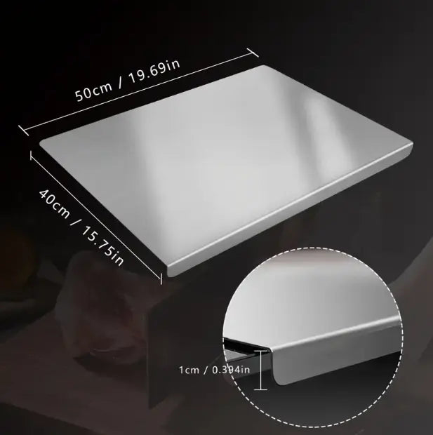 Stainless Steel Non-Slip Cutting Board