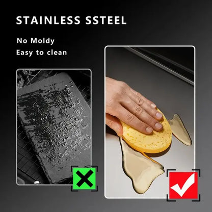 Stainless Steel Non-Slip Cutting Board