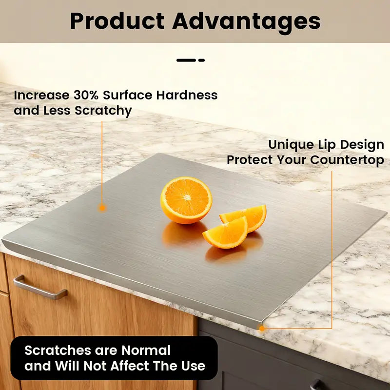 Stainless Steel Non-Slip Cutting Board