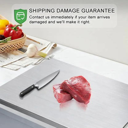 Stainless Steel Non-Slip Cutting Board